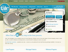 Tablet Screenshot of mortgage.allentate.com